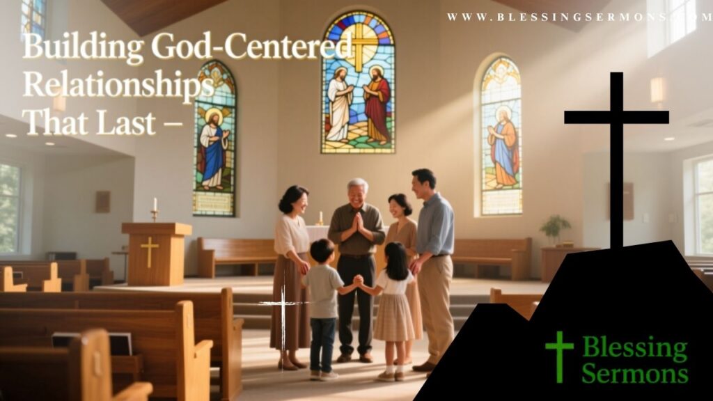 Building God Centered Relationships That Last