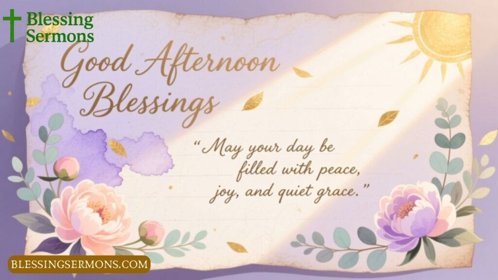 Good Afternoon Blessings Quotes