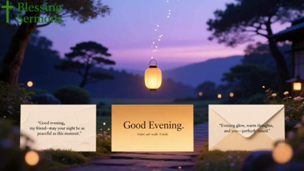 Short Good Evening Messages for Friends