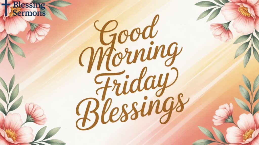 Good Morning Friday Blessings