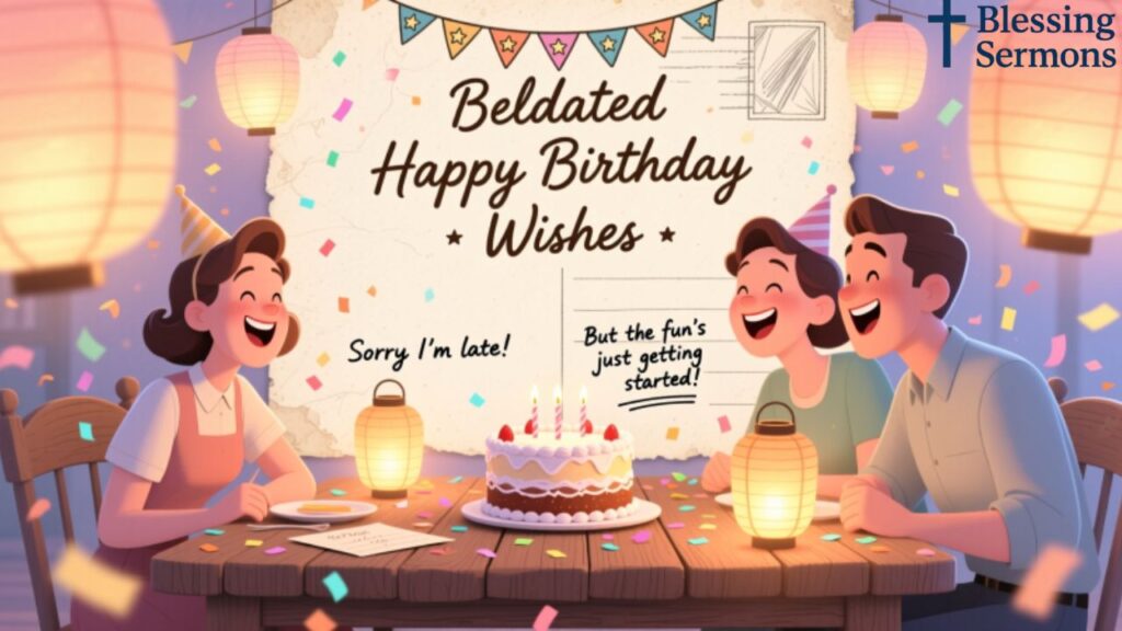 Belated Happy Birthday Wishes for Friends