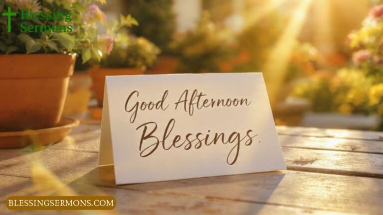 Inspiring Good Afternoon Blessings 